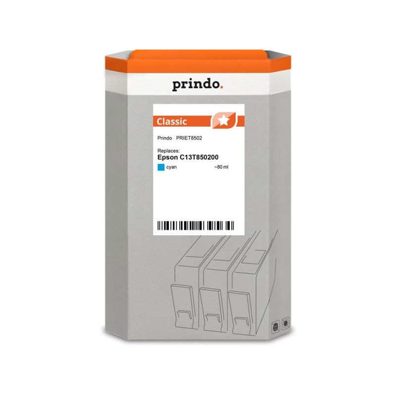 Prindo Classic ciano Cartuccia d'inchiostro PRIET8502