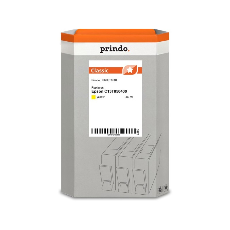 Prindo Classic giallo Cartuccia d'inchiostro PRIET8504