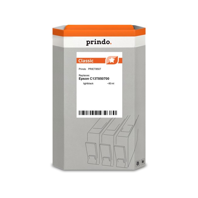 Prindo Classic lightblack Cartuccia d'inchiostro PRIET8507