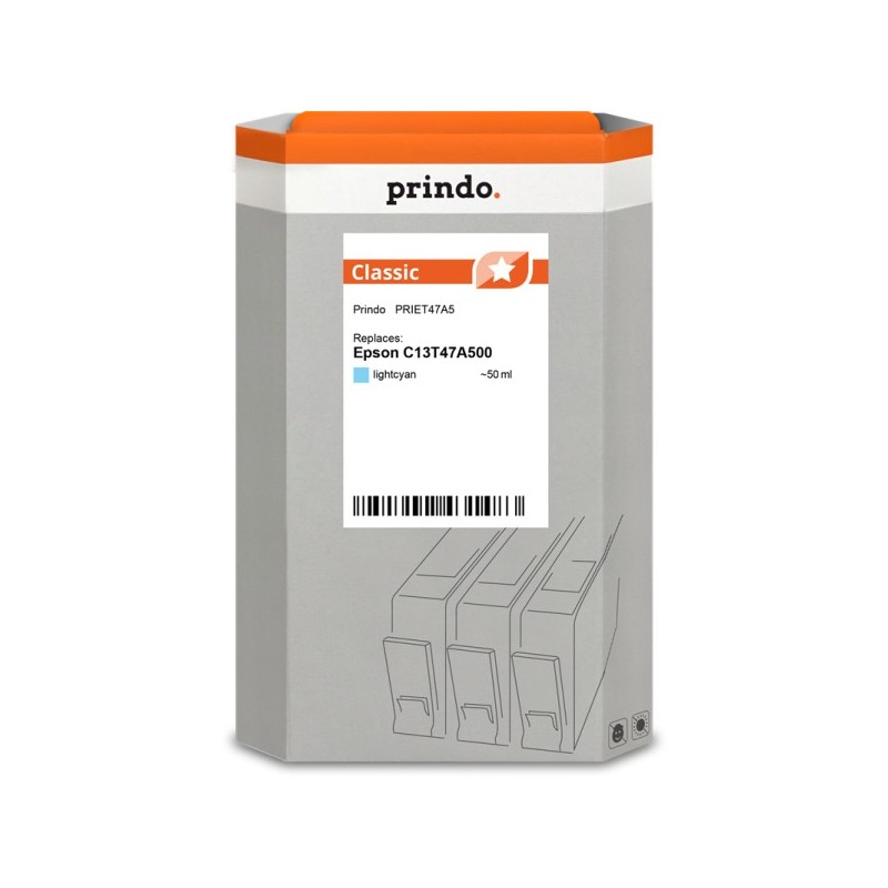 Prindo Classic ciano (chiaro) Cartuccia d'inchiostro PRIET47A5