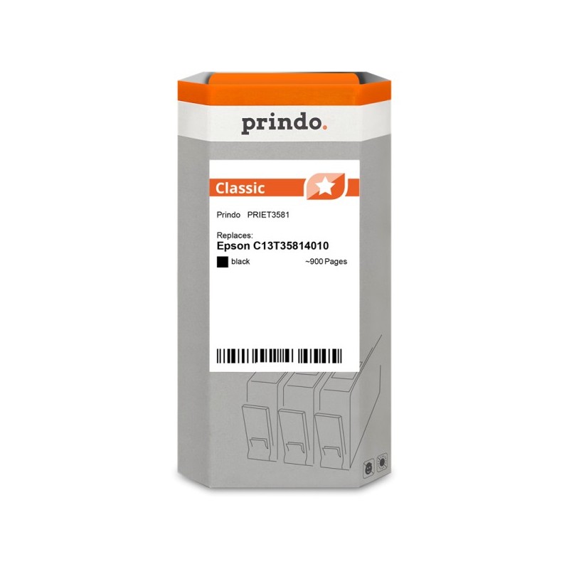 Prindo Classic nero Cartuccia d'inchiostro PRIET3581