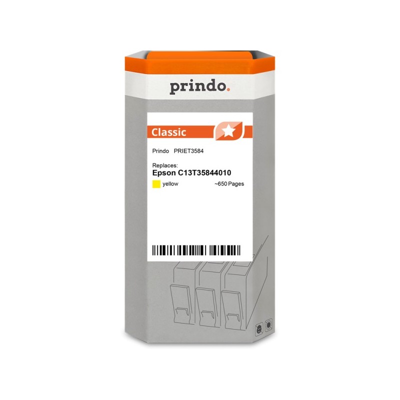 Prindo Classic giallo Cartuccia d'inchiostro PRIET3584