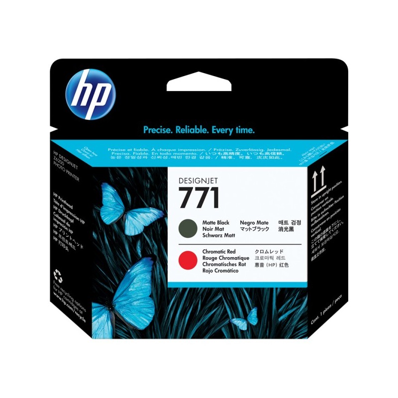 ORIGINAL HP 771 Testina per stampa Nero (opaco) / Rosso (CE017A)