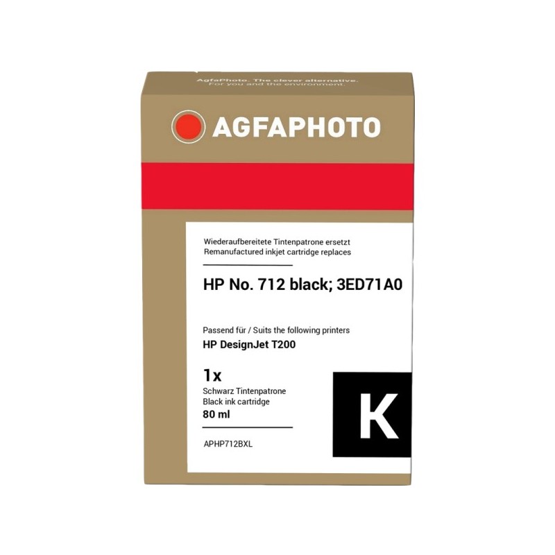 Agfa Photo APHP712BXL nero Cartuccia d\'inchiostro