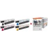 ORIGINAL Kyocera TK-8525 MCVP 01 nero / ciano / magenta / giallo / Bianco Value Pack + Prindo Universal Papier 2500
