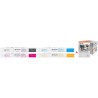 ORIGINAL Kyocera TK-8455 MCVP nero / ciano / magenta / giallo / Bianco Value Pack + Prindo Universal Papier 2500