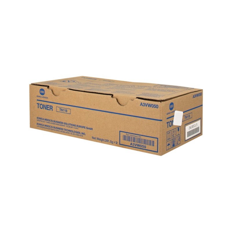 ORIGINAL Konica Minolta TN118 nero toner (A3VW050)