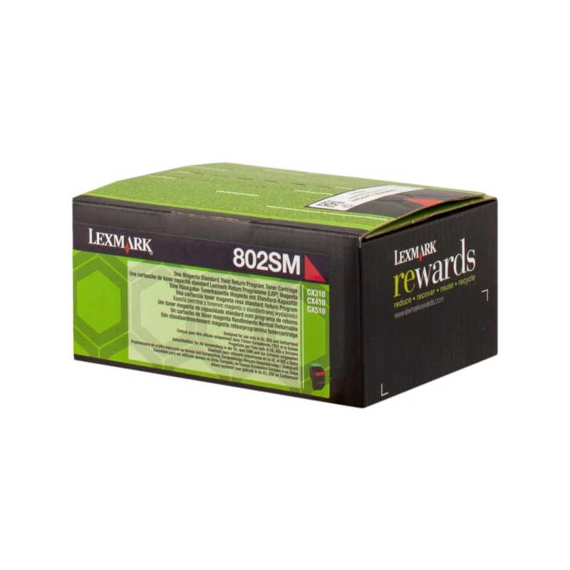 ORIGINAL Lexmark 802SM magenta toner