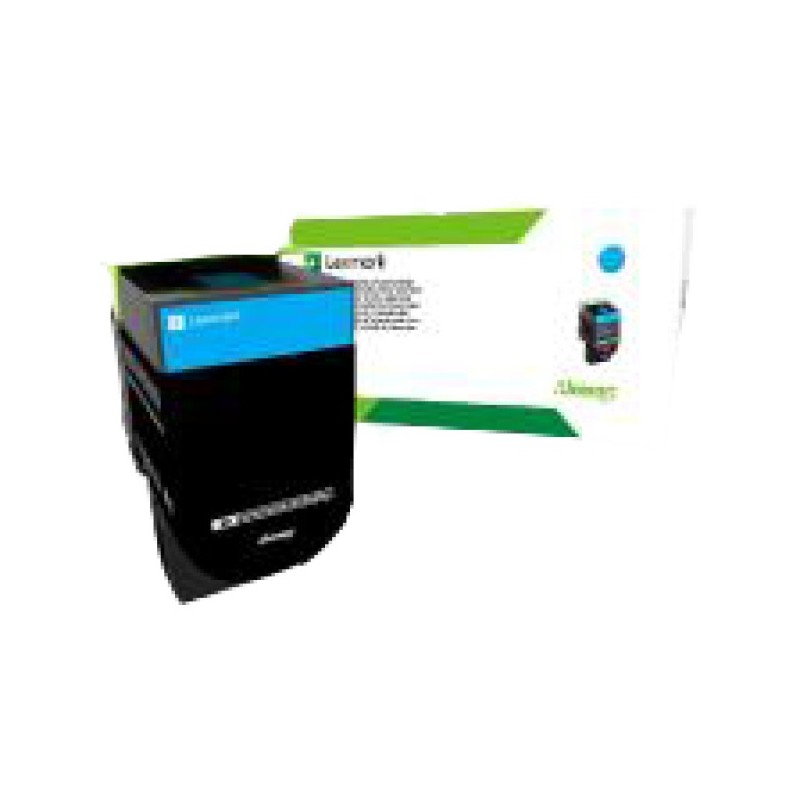 ORIGINAL Lexmark 70C2HCE ciano toner