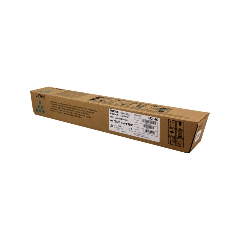 ORIGINAL Ricoh MPC2800/3001/3300/3501 ciano toner (842046)