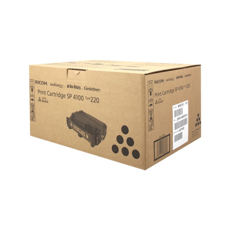 ORIGINAL Ricoh SP 4100BK nero toner (407649)