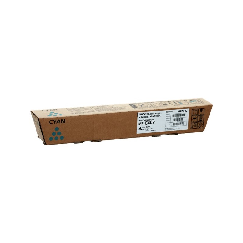 ORIGINAL Ricoh MP C407 ciano toner (842212)