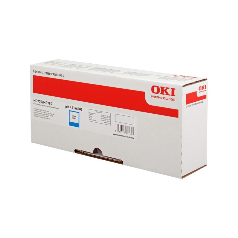 ORIGINAL OKI 45396203 ciano toner