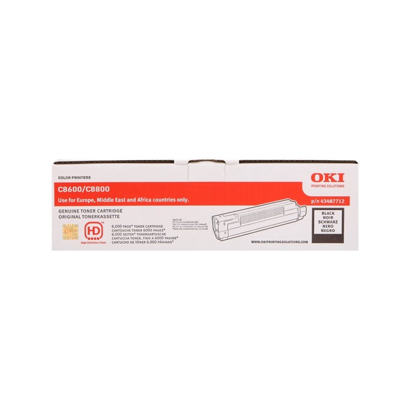 ORIGINAL OKI 43487712 nero toner