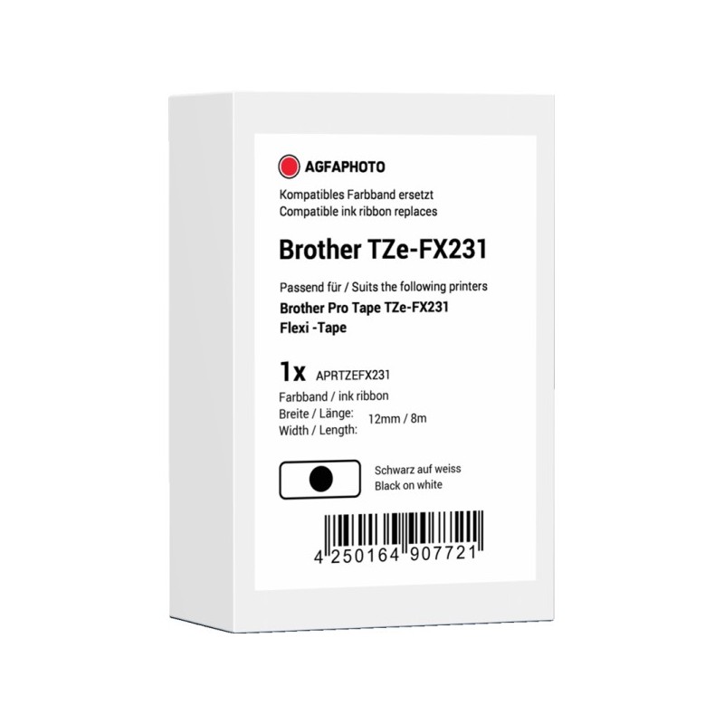 Agfa Photo APRTZEFX231 Nastro Nero su bianco