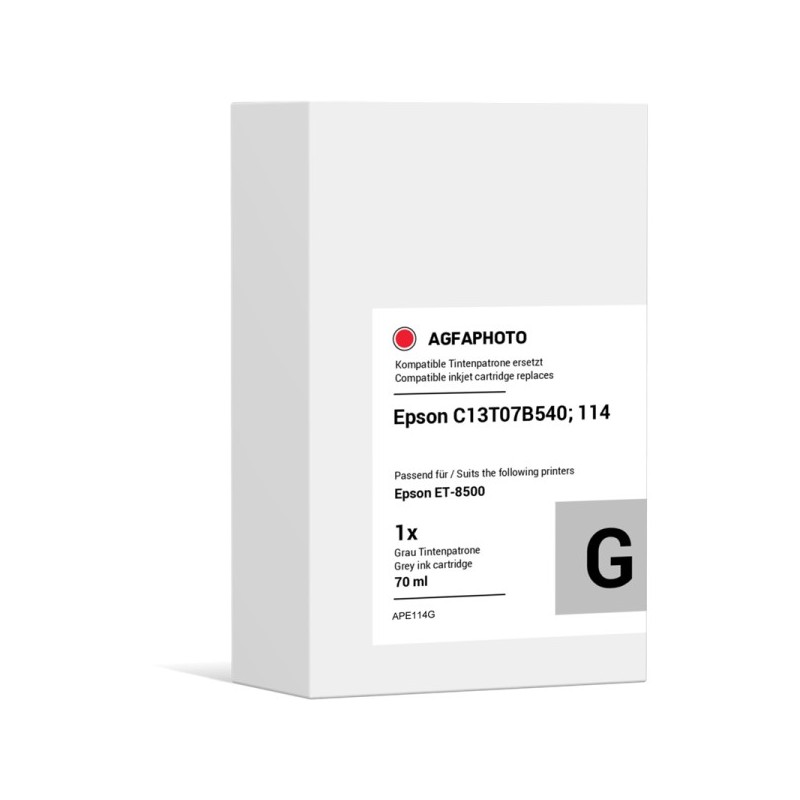 Agfa Photo APE114G Grigio Cartuccia d'inchiostro