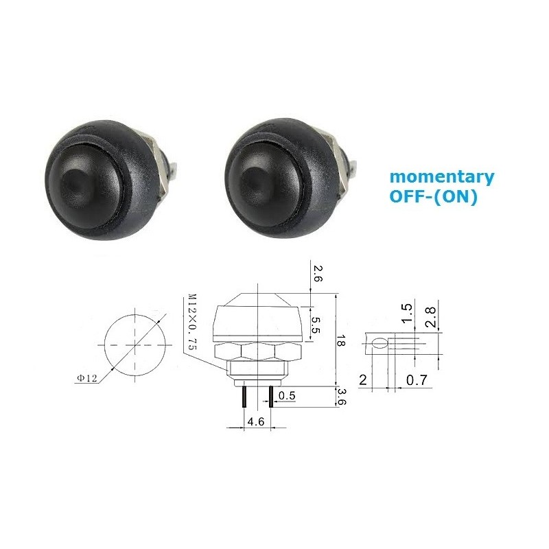 Daier switch PBS-33B-BLK